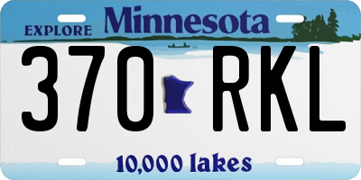 MN license plate 370RKL