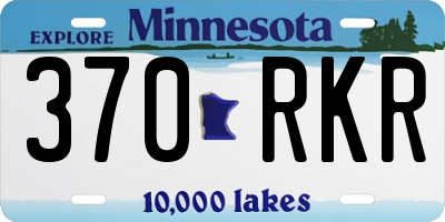 MN license plate 370RKR