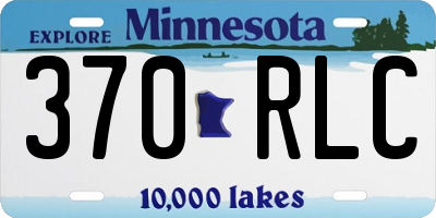 MN license plate 370RLC