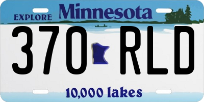 MN license plate 370RLD