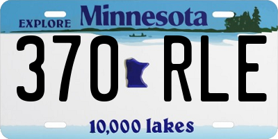 MN license plate 370RLE