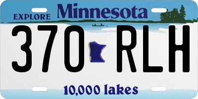 MN license plate 370RLH