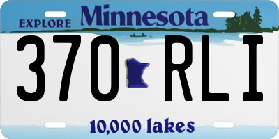 MN license plate 370RLI