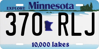 MN license plate 370RLJ