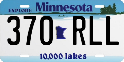 MN license plate 370RLL