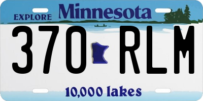 MN license plate 370RLM