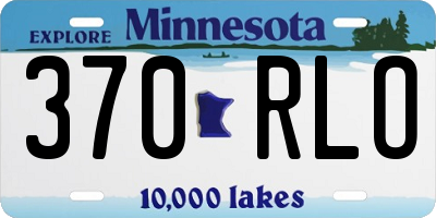 MN license plate 370RLO