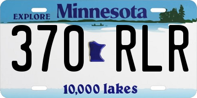 MN license plate 370RLR