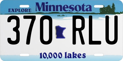 MN license plate 370RLU