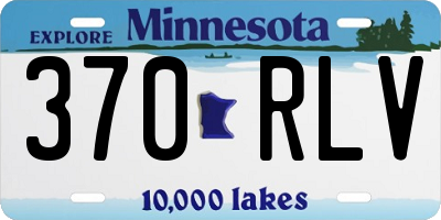 MN license plate 370RLV
