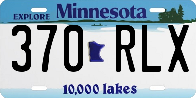 MN license plate 370RLX