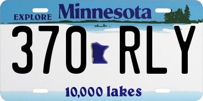 MN license plate 370RLY