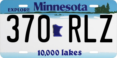 MN license plate 370RLZ