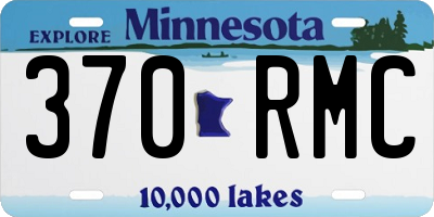 MN license plate 370RMC