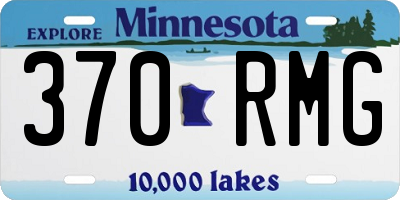 MN license plate 370RMG