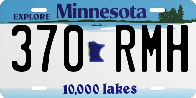 MN license plate 370RMH