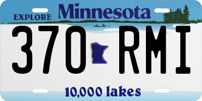 MN license plate 370RMI