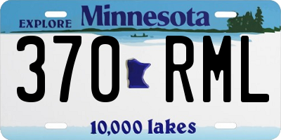MN license plate 370RML