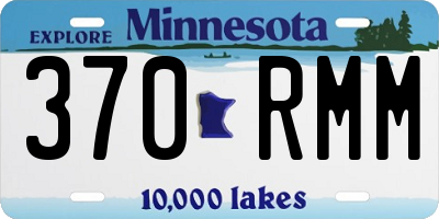 MN license plate 370RMM