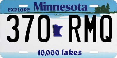 MN license plate 370RMQ
