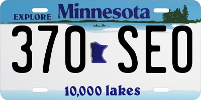 MN license plate 370SEO
