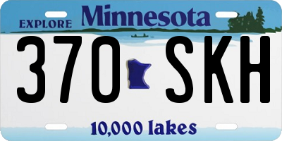 MN license plate 370SKH