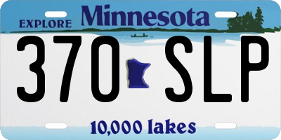 MN license plate 370SLP