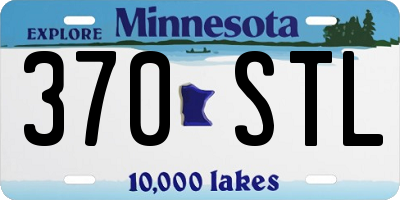 MN license plate 370STL