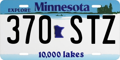 MN license plate 370STZ