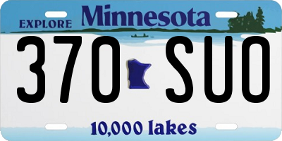 MN license plate 370SUO