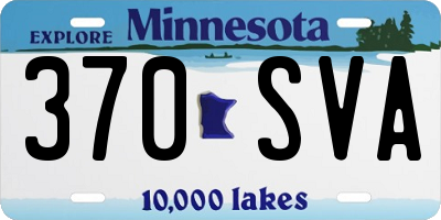 MN license plate 370SVA