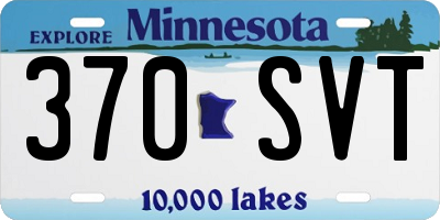 MN license plate 370SVT