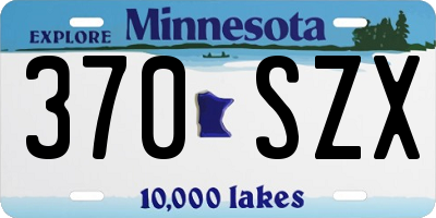 MN license plate 370SZX