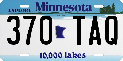 MN license plate 370TAQ