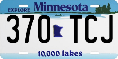 MN license plate 370TCJ