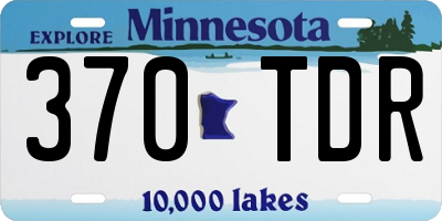 MN license plate 370TDR