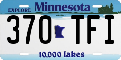 MN license plate 370TFI