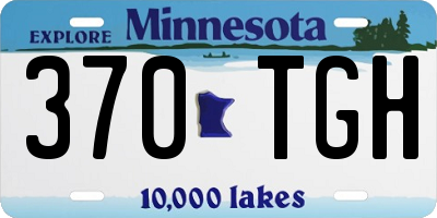 MN license plate 370TGH
