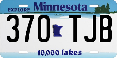 MN license plate 370TJB