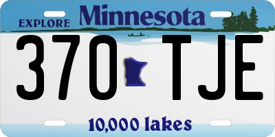 MN license plate 370TJE