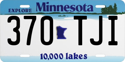 MN license plate 370TJI