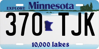 MN license plate 370TJK