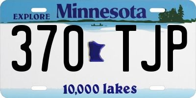 MN license plate 370TJP