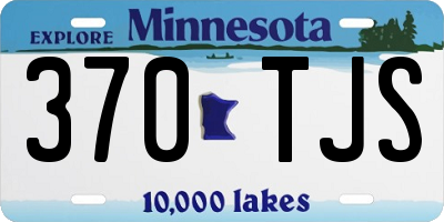 MN license plate 370TJS
