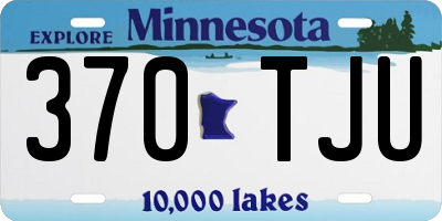 MN license plate 370TJU