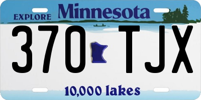 MN license plate 370TJX