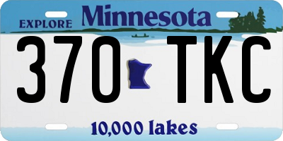 MN license plate 370TKC