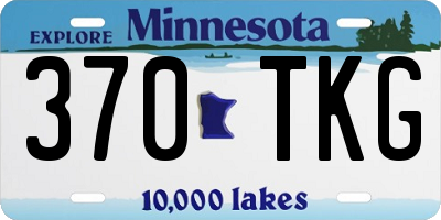 MN license plate 370TKG