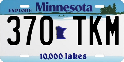 MN license plate 370TKM