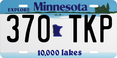 MN license plate 370TKP
